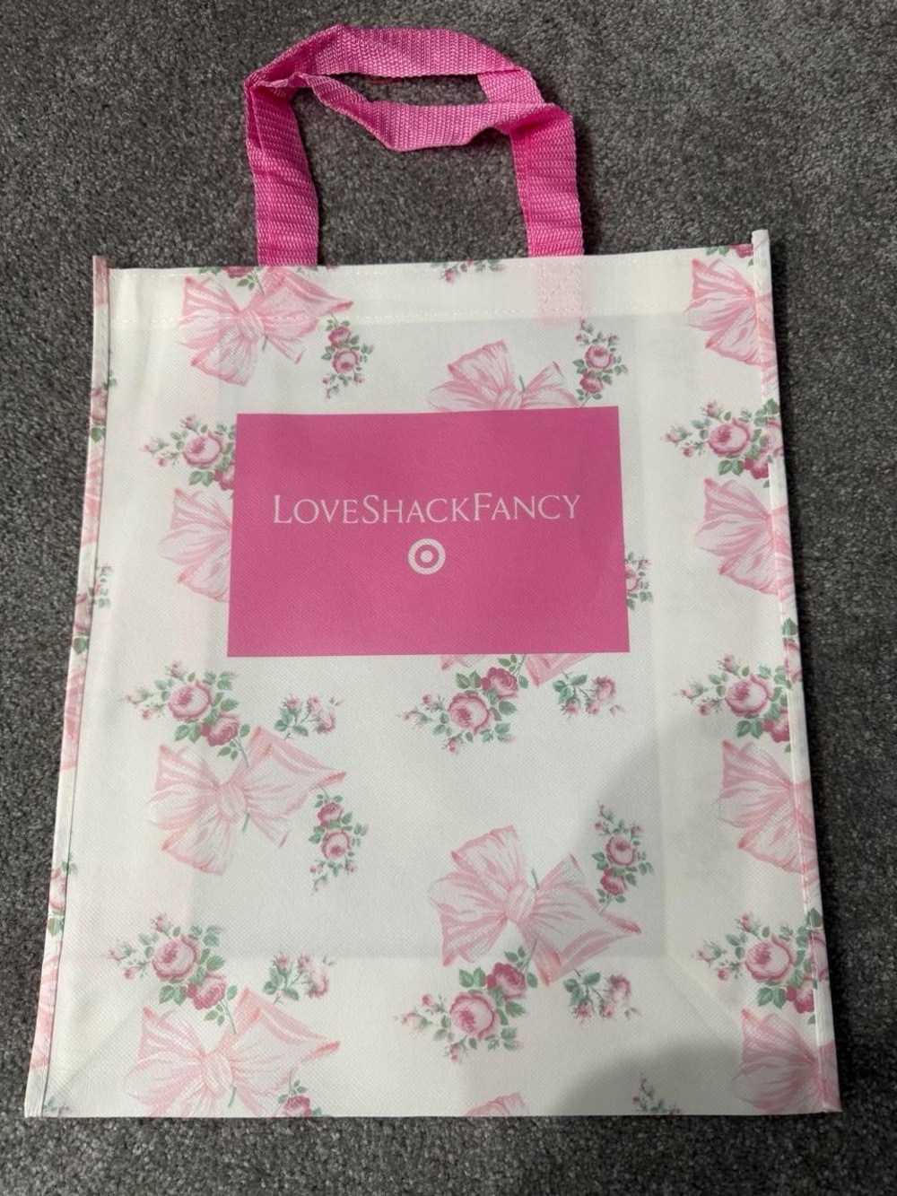 Love shack fancy x target collab limited edition in store exclusive tote bag